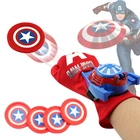 Перчатка-пусковое устройство Marvel мстители супергерой реквизит Капитан Америка Человек-паук Халк Железный человек Косплей крутой подарок пусковое устройство для детских игрушек