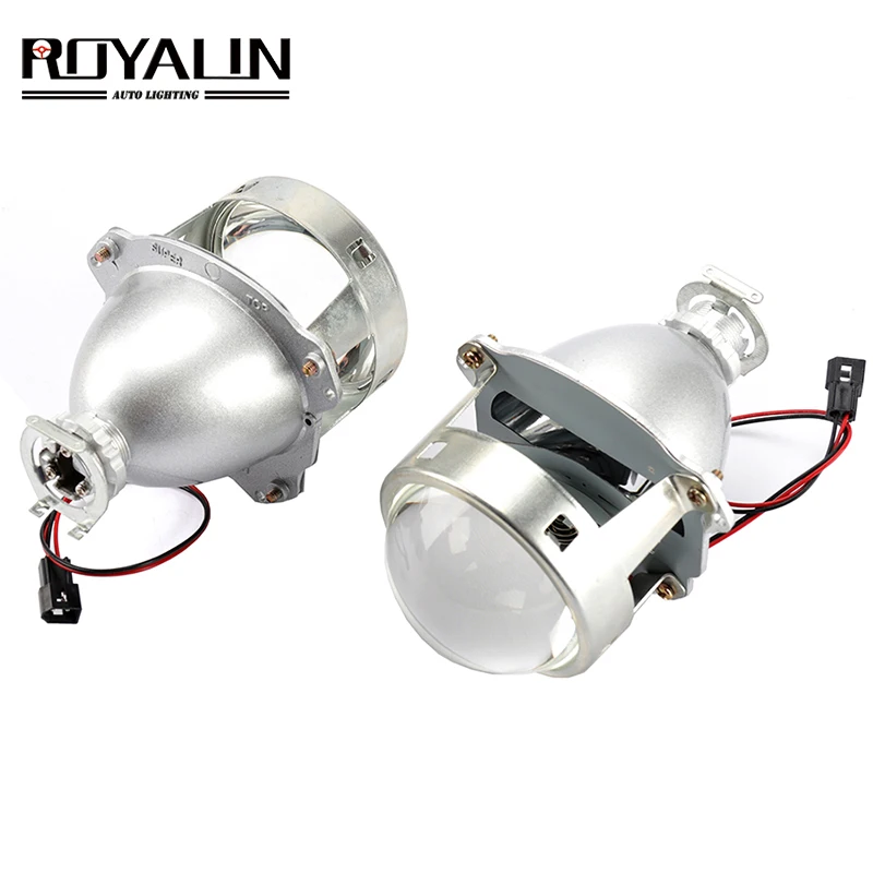 Фара ROYALIN HID H1 Биксеноновая 3 0 дюйма цельнометаллическая LHD RHD для H4 H7 9005 9006|h1 8000k|h1