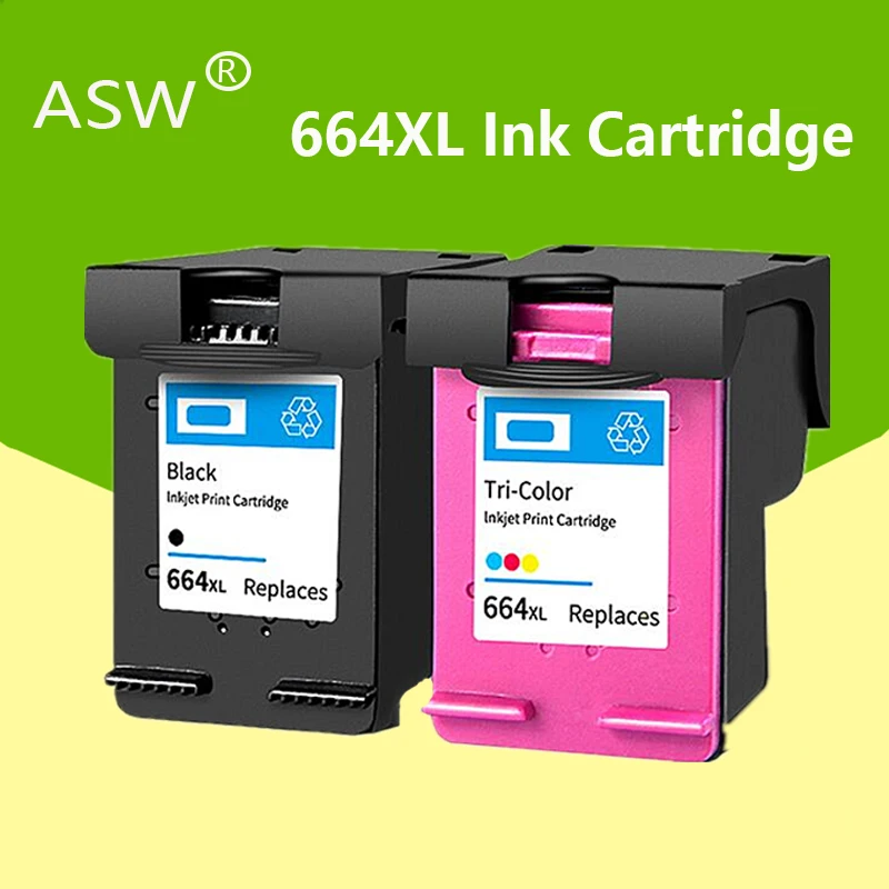 

2PK 664XL ink cartridge replacement For HP664XL 664 for HP DeskJet 1115 2135 3635 1118 2138 3636 3638 4536 4676 Printer