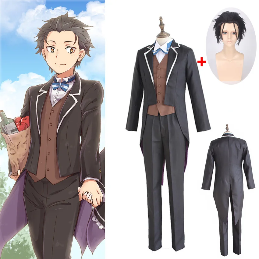 Костюм на Хэллоуин для косплея Re: Zero kara Hajimeru Isekai Seikatsu Субару Нацуки куртка пальто