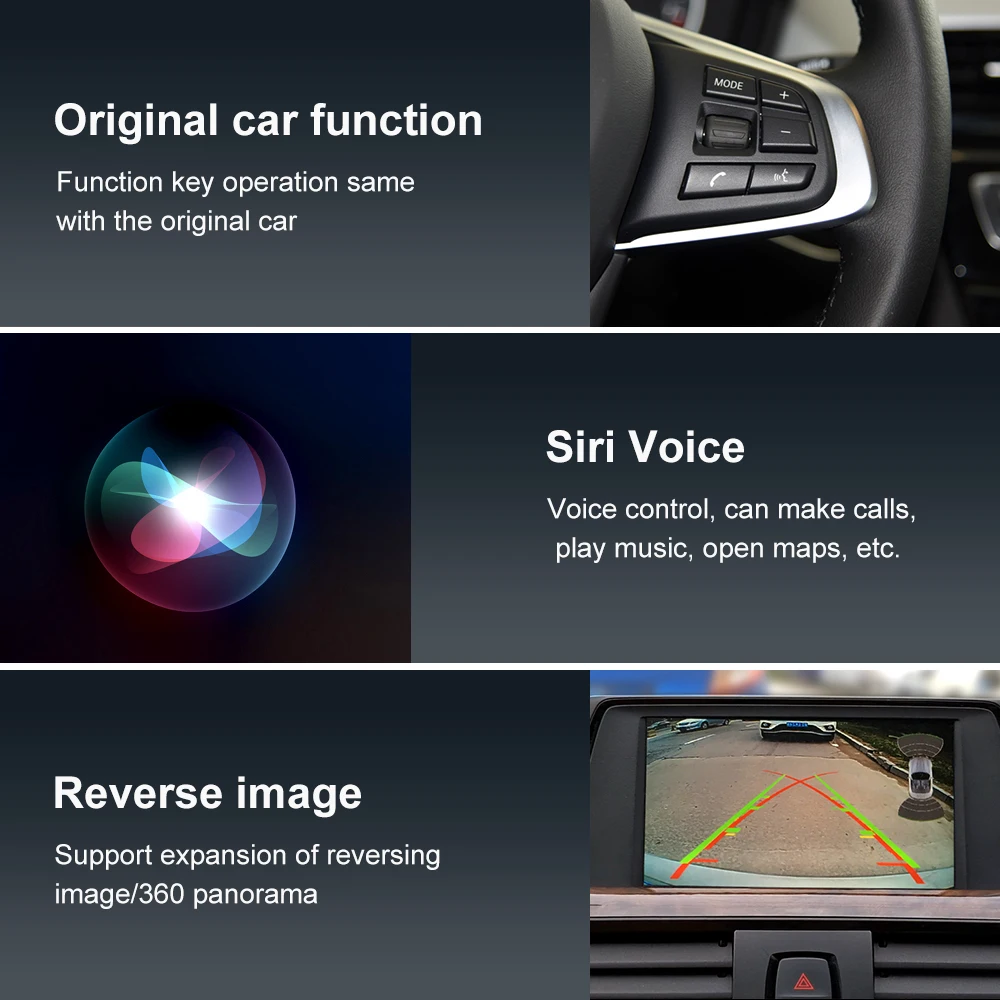 Carlinkit беспроводной Apple CarPlay Android авто для системы BWM CIC 2009-2012 модифицированный Airplay