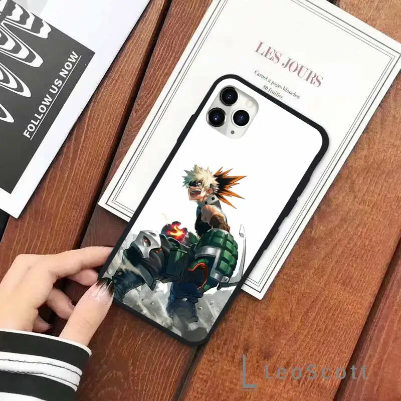 

Bakugou Todoroki My hero academia Phone Case for iPhone 11 12 pro XS MAX 8 7 6 6S Plus X 5S SE 2020 XR Soft silicone