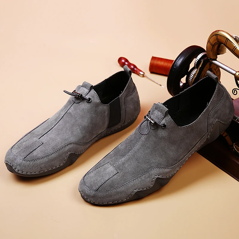 

Breathable Casual Shoes Shoes For Men Casual Leather Flat Sneaker Black Fashion Sneakers Mens Slip On Leisure Shoe Man Hot Sale