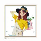 Здравствуйте, девочка, штампованная вышивка, наборы для вышивки крестиком, вышивка, узоры 11CT 14CT, подсчет ткани, нитки, холст, домашний декор