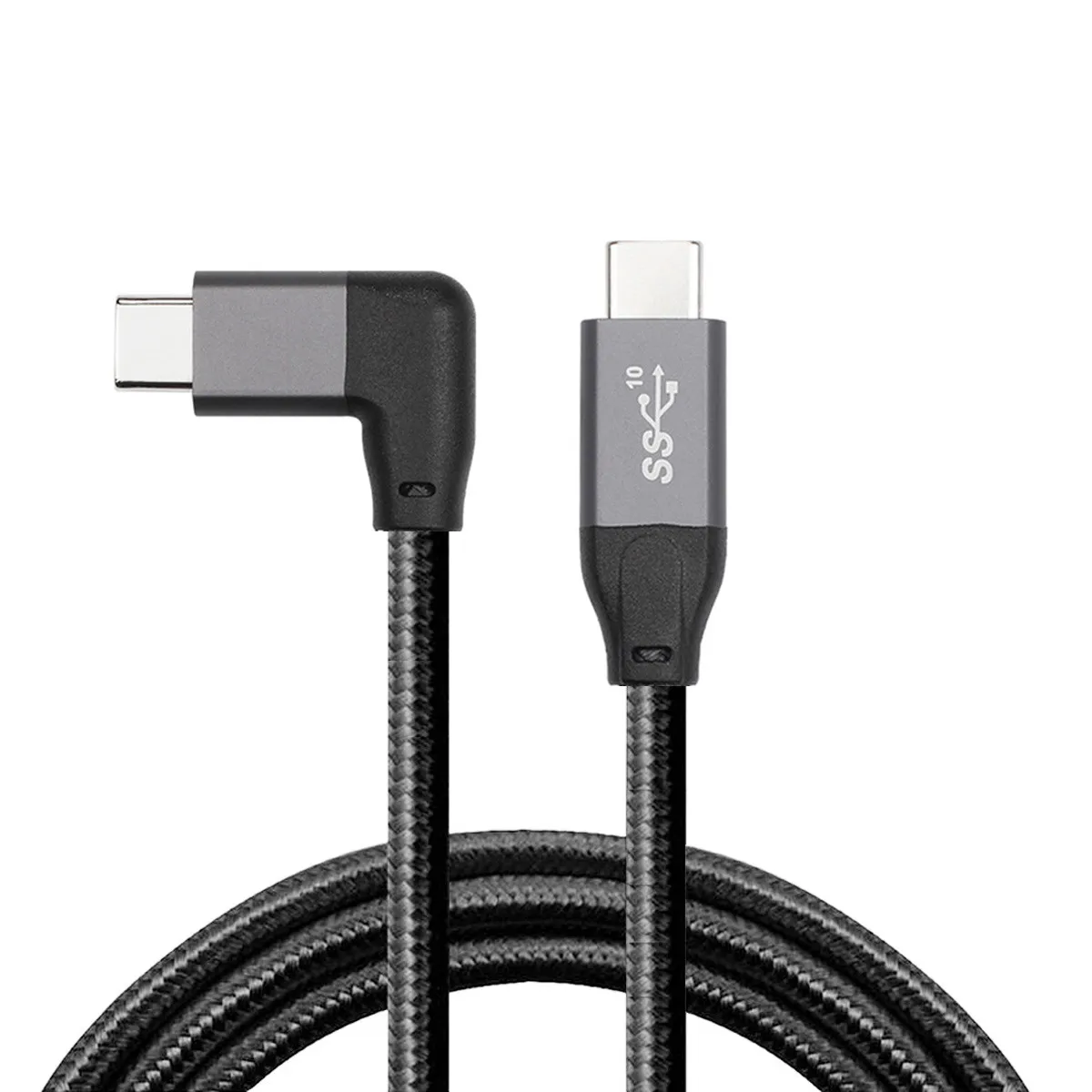 

Xiwai Fast Charge 100W 10Gbps USB-C USB 3.1 Type C Gen2 C to C Data Video Cable 90 Degree Left Right Angled with E-marker