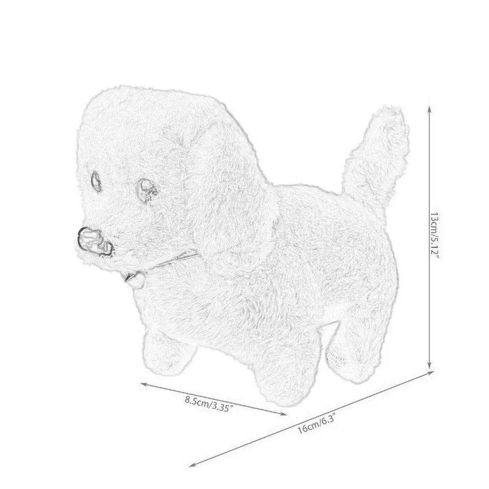 

Lovely Plush Electronic Dogs Interactive Electronic Pets Robot Dog Bark Lighting Walk Electronic Toys Dog for Kids Baby Gifts