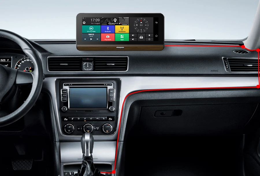 Anfilite E31 Pro 4G Автомобильная камера gps 7," Android 5,1 Автомобильные видеорегистраторы gps навигация видеорегистратор парковки мониторинг грузовика gps навигатор