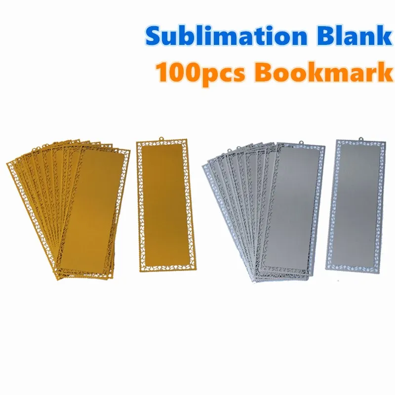 

100pcs Packed Metal Bookmark with Dents for Sublimation Printing