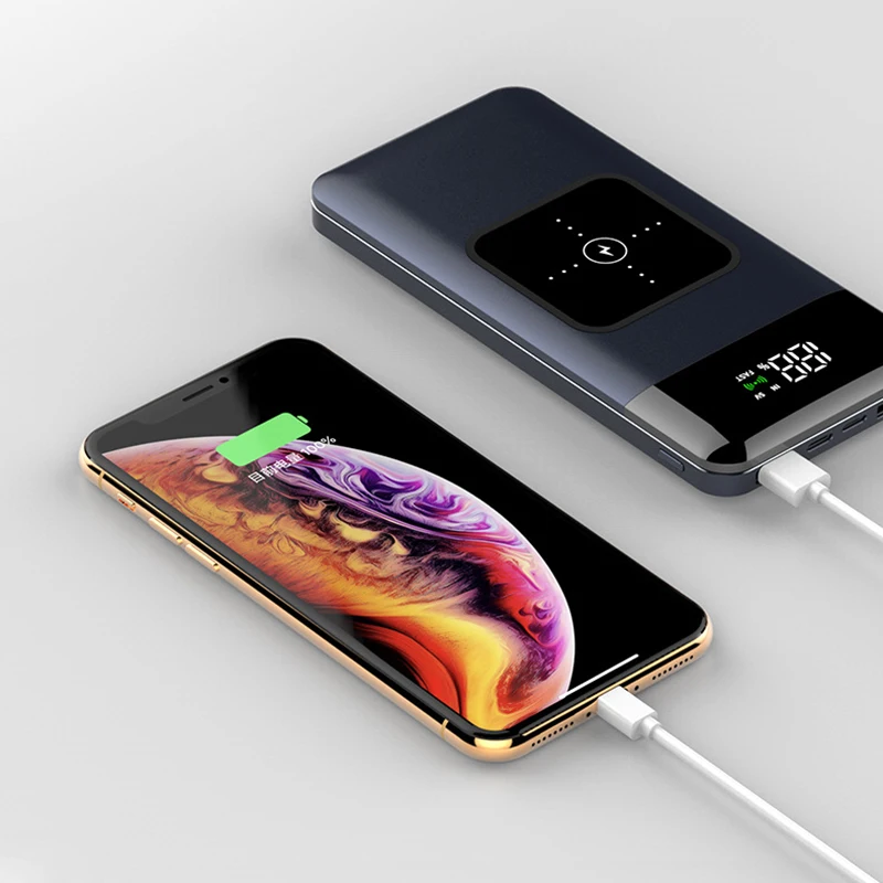 15000mAh Wireless Power Bank 18W PD fast charge QC 3.0 Portable Powerbank Universal Mobile Phone External Battery for Xiaomi | Мобильные