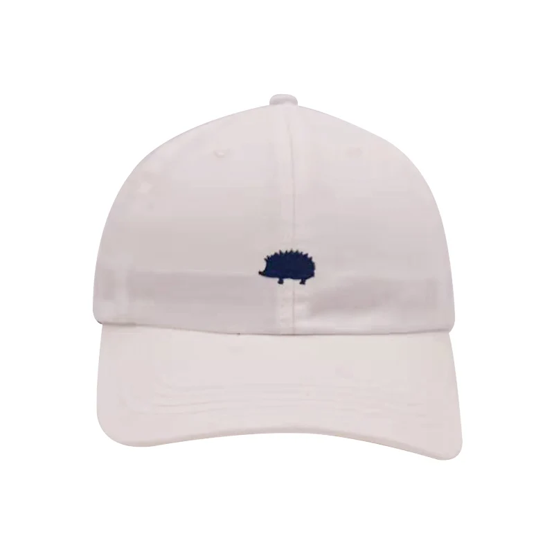 White Папа шляпа милый Ежик вышивка бейсболка женская летняя Snapback Мужская кепка s унисекс эксклюзивный выпуск хип-хоп шапки - Цвет: White