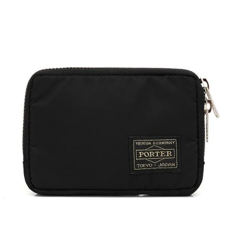 

2021 Japan Porter Short Nylon Wallet for Men Small Purse Key Case Credit Card Holder Wallets Portable Purse Carteira Masculina