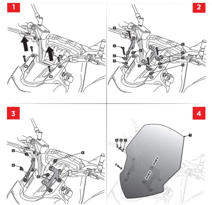 Ветровое стекло для мотоцикла YAMAHA MT07 FZ07 MT-07 2018 2019 2020 2021 | Автомобили и мотоциклы
