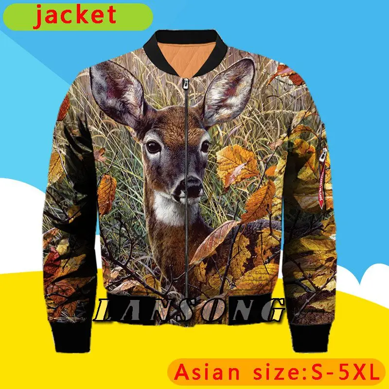

LIASOSO Winter Men Women Sweatshirt 3d Print Harajuku Japan's deer Zip Jacket Streetwear Lounge Wear Clothes Men A-13