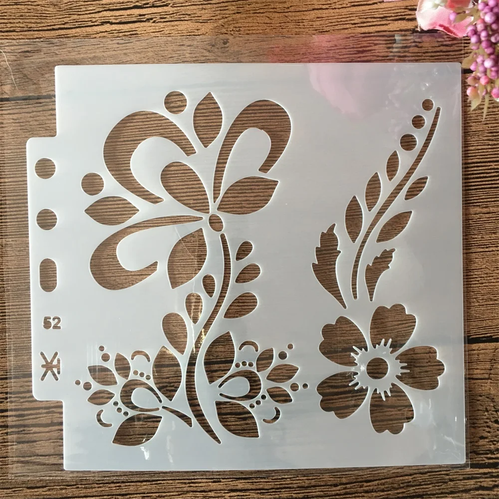 

14*13cm Flower Plum DIY Layering Stencils Wall Painting Scrapbook Coloring Embossing Album Decorative Template