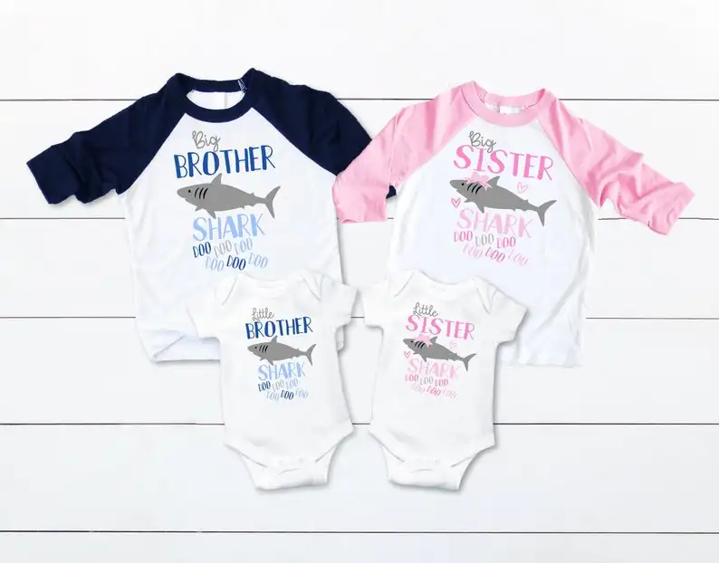 Новинка 2019 года осенняя одежда для малышей топы с надписью Brother Sister комбинезон