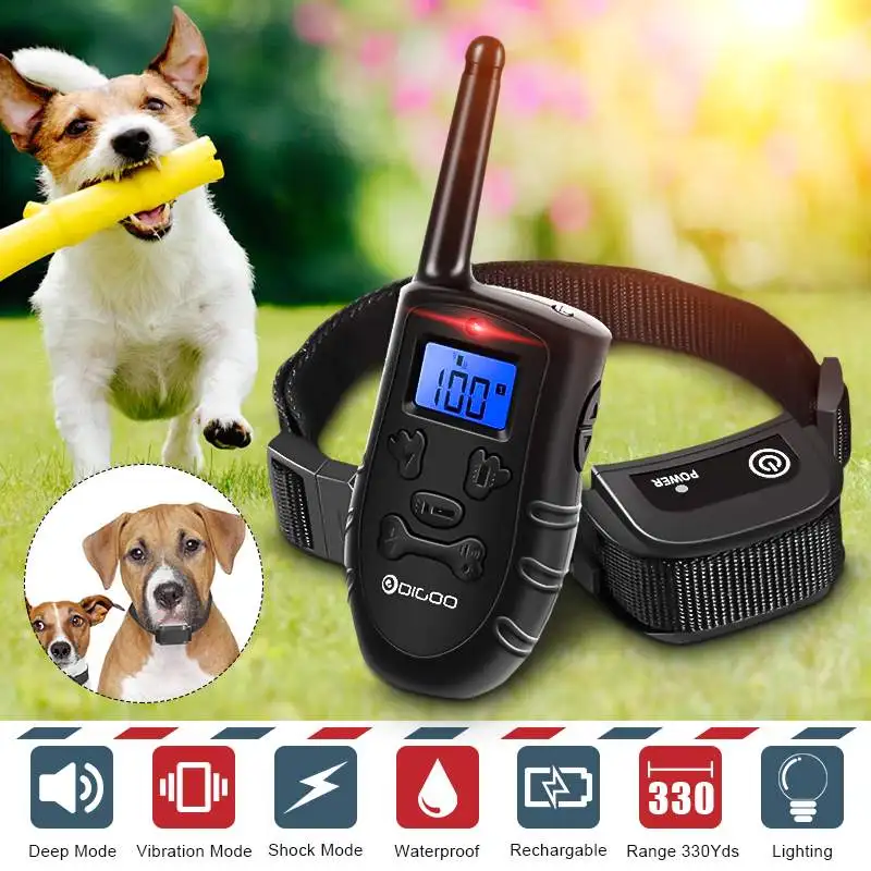 

Digoo Electronic Dog Training Collar Beep/Vibration/Static Stimulation Dogs Bark Collar for Small Medium Large Dogs Trainer