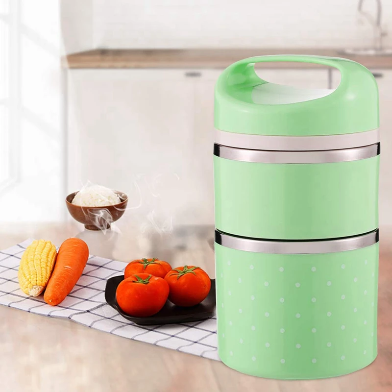 

Stainless Steel Thermal Lunch Box Practical Handy Insulation Lunch Box Multifunctional Heat & Cold Preservation Box