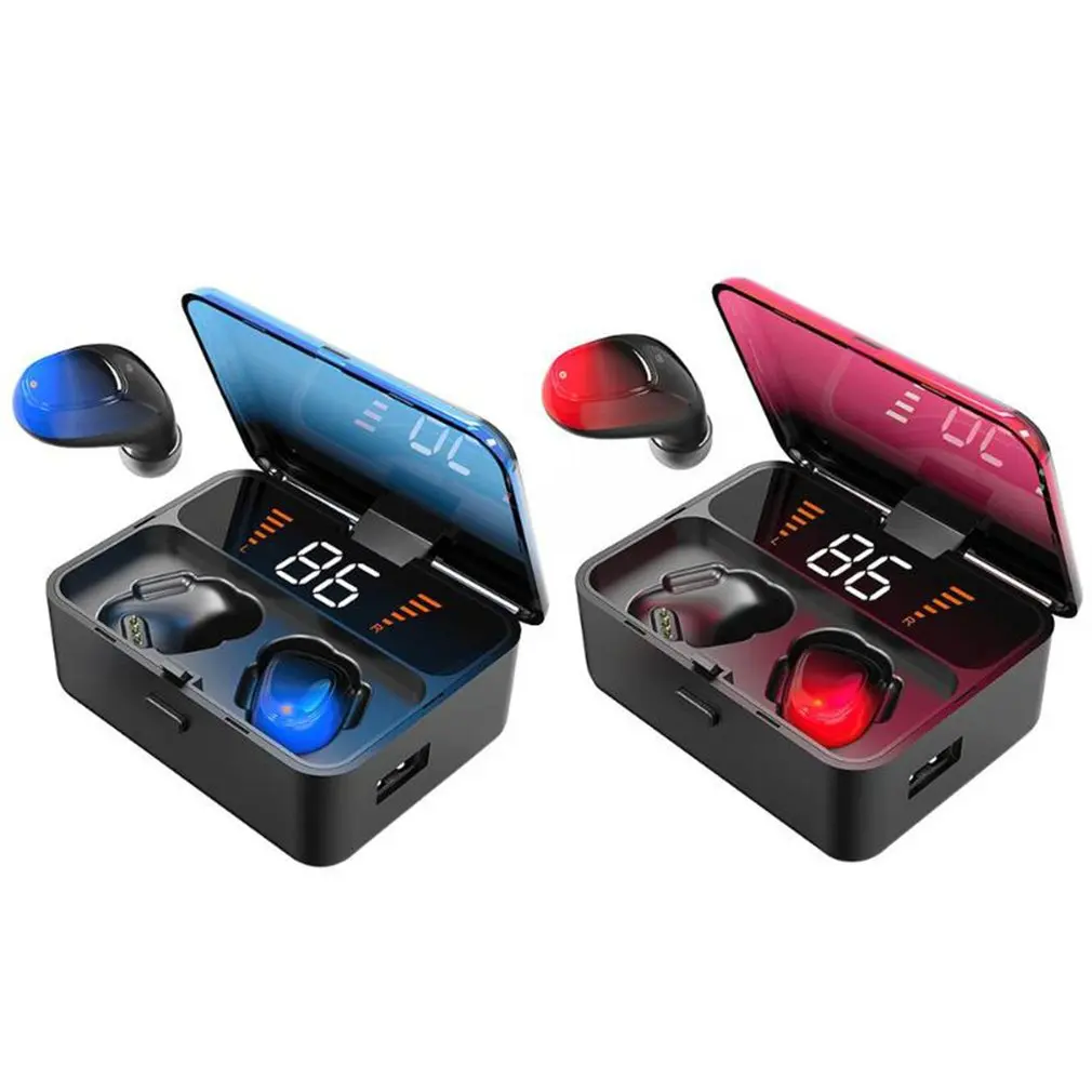 

ES01 Bluetooth Earphone V5.0 Touch Wireless Earbuds Stereo Sport Waterproof Headset handsfree LED Power display Sports Headphone