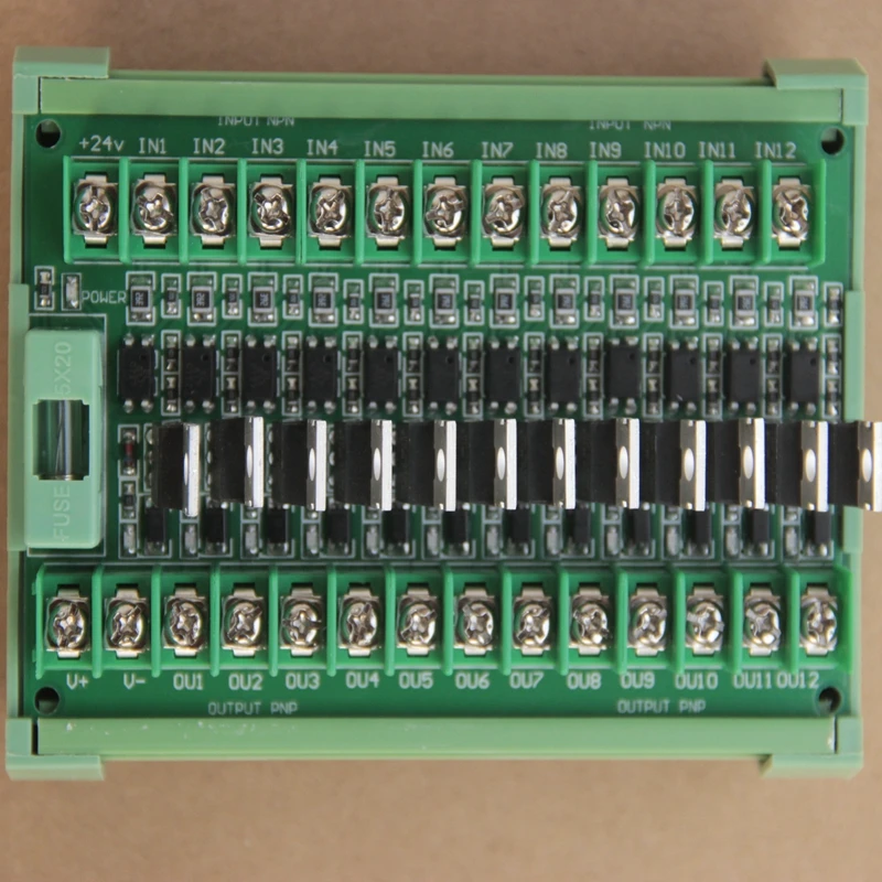 

12 Channel PNP PLC Amplifier Board Segregation Board NPN in PNP Out With Module Frame