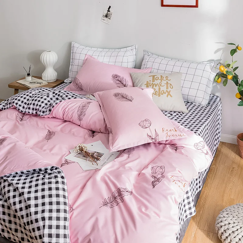 Lowdream Комплект постельного белья покрывала пододеяльник без одеяла плоский лист