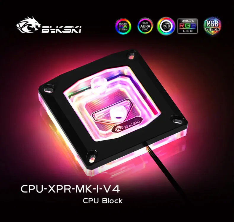 

Bykski CPU Water Cooling Radiator Block use for INTEL LGA1150 1151 1155 1156 /2011/2066 /LGA1200 Cooled Radiator RGB A-RGB AURA