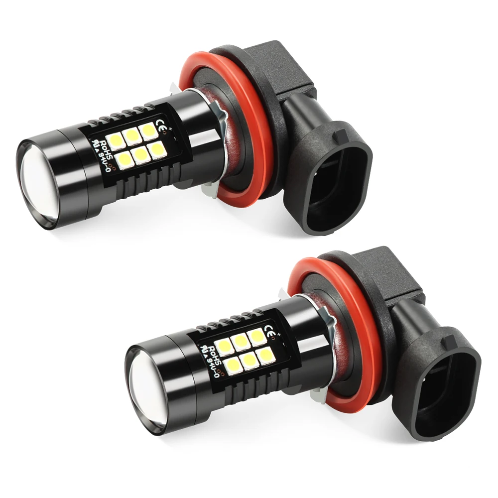 2 шт. H8 H11 светодиодные лампы для противотуманных фар Kia Rio K2 K3 5 Sportage Ceed Sorento Cerato Soul