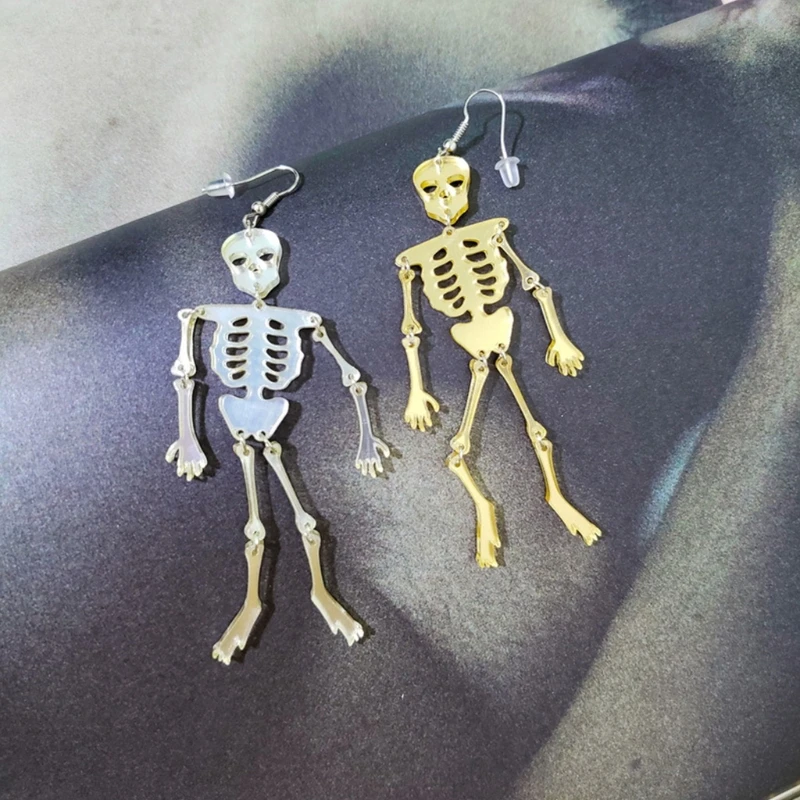 

Skeleton Shape Keychain Epoxy Resin Mold Key Chain Earrings Pendants Silicone Mould DIY Crafts Jewelry Necklace Casting Tools