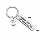 Забавный брелок для ключей для мужчин и женщин, кольцо для ключей с подвеской для пар, спасибо за все оргазм, подарок для любимой подруги, брелок для ключей