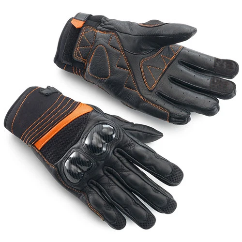 

Summer Motocross Gloves Motorcycle MTB Bike Touring Sport Street Moto Men's Leather Black WhIte Glove