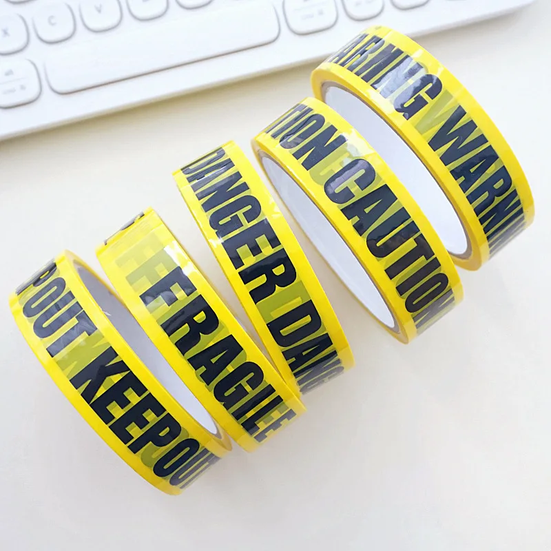 25M Yellow Warning Tape Sticker Birthday Decoration Construction Party Supply Hen Wedding Halloween DIY DEcoration Tapes | Дом и сад