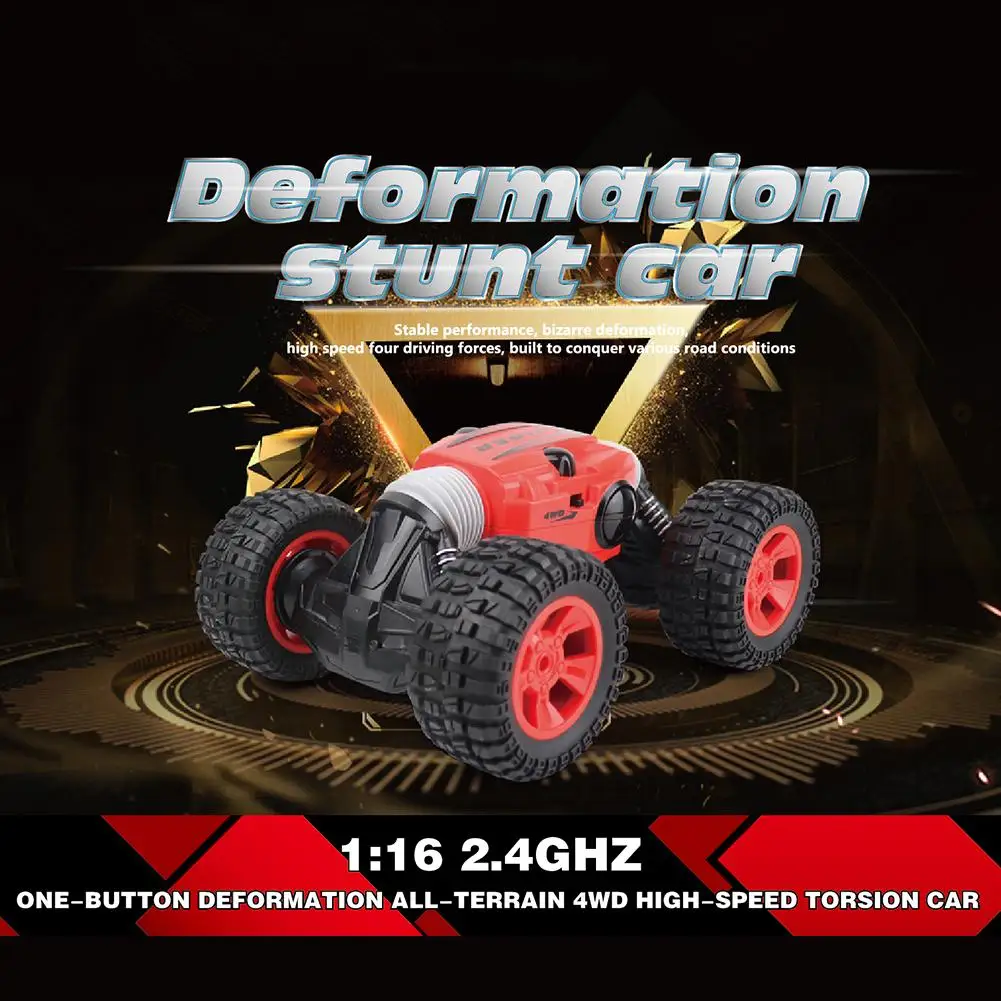 

Rc Car 2020 De Alta Velocidad Todoterreno 1/16 2.4G 4WD Double-Sided Remote Control Twisting Vehicle Stunt Car Kids Toy