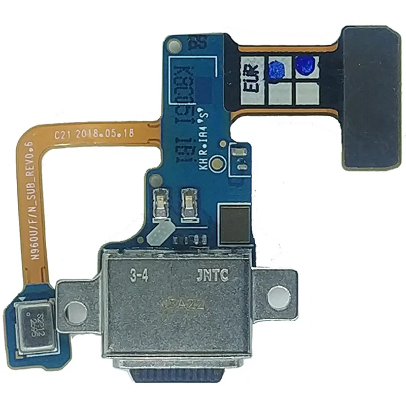 Оригинальная USB плата для зарядки Samsung Note 9 зарядный порт Galaxy гибкий кабель PCB док