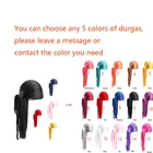 5 шт., мужские шелковые парики Durag с длинным хвостом, пиратская шляпа