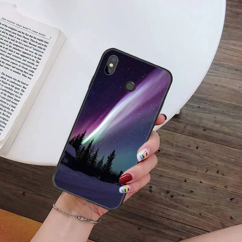 

aurora beautiful natural scenery Phone Case For Xiaomi Redmi 7 9t 9se k20 mi8 max3 lite 9 note 8 9s 10 pro Shell Cover Funda