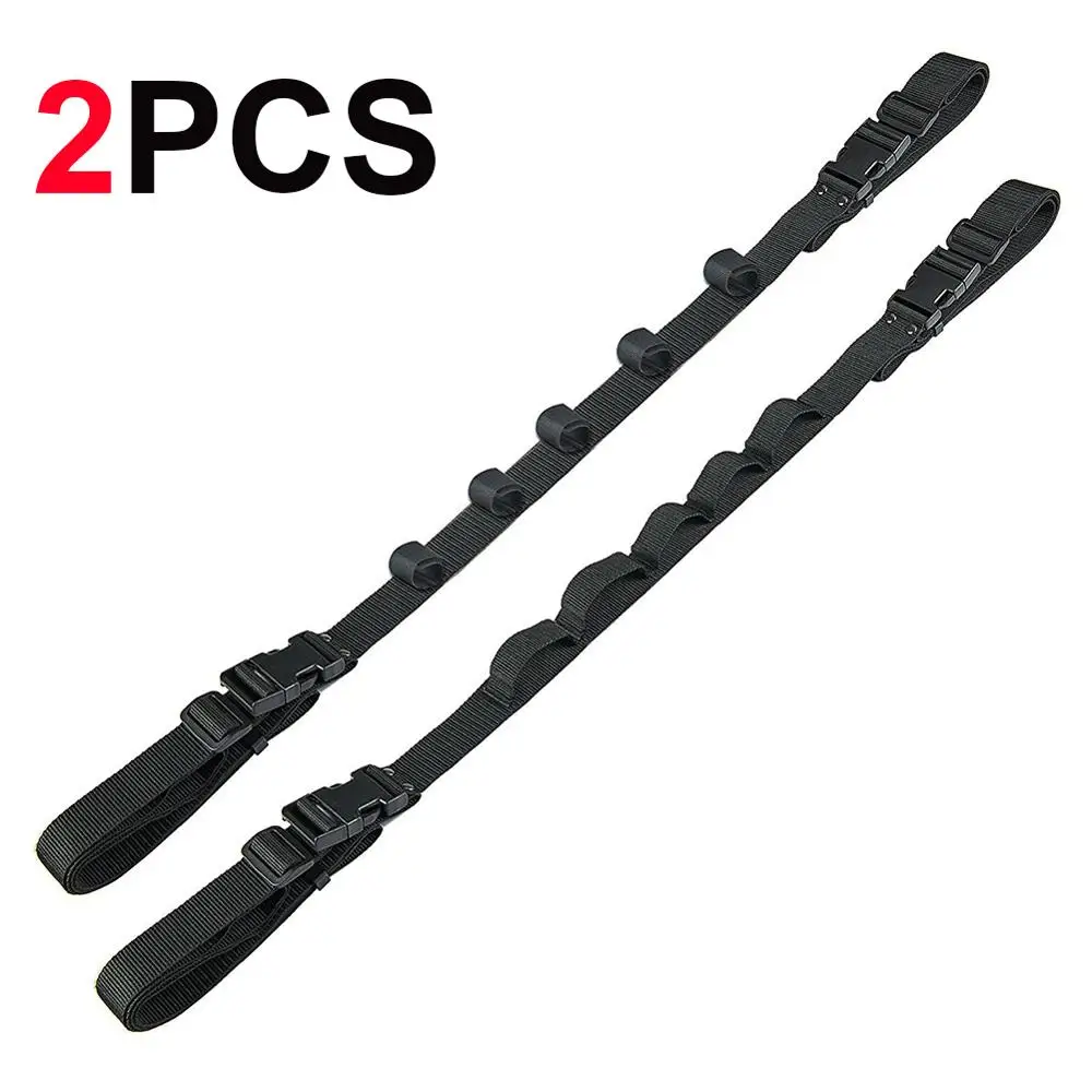 

Fishing Rod Holder 2pcs For Car Backseat Portable Fishing Pole Tie Straps Rack Universal Bracket Fishing Tackle Tool