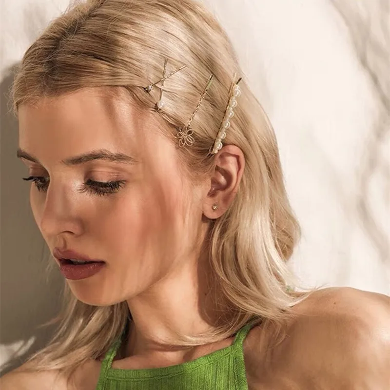 

Набор заколок для волос для девочек, с жемчугом