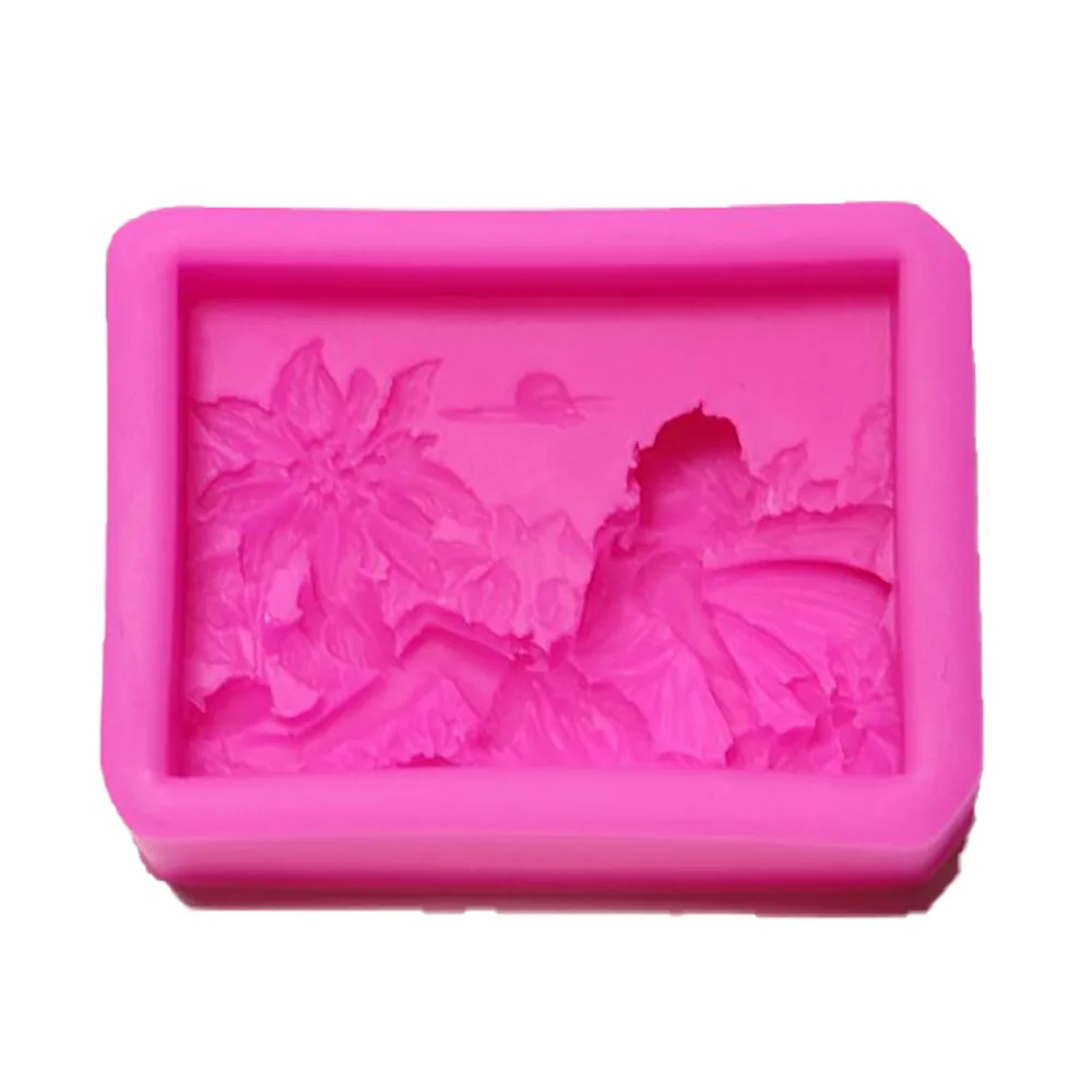 Силиконовая форма для мыла сделай сам прямоугольная квадратная с изображением