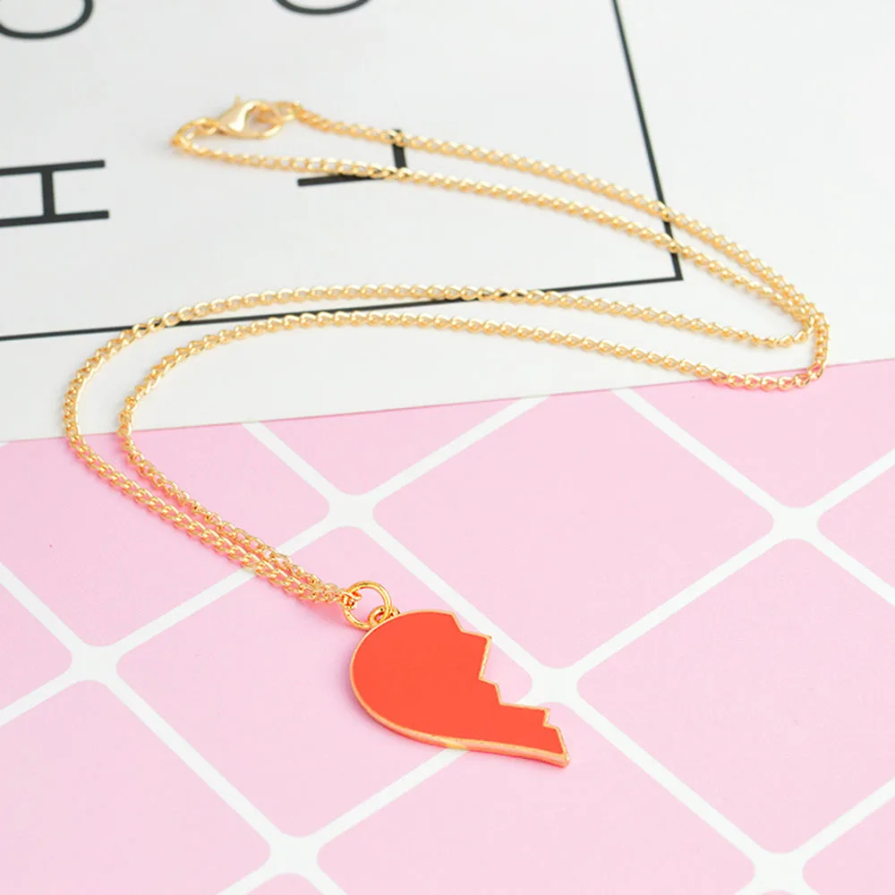 Ожерелья высокого качества с подвеской в виде бутылки вина половина сердца
