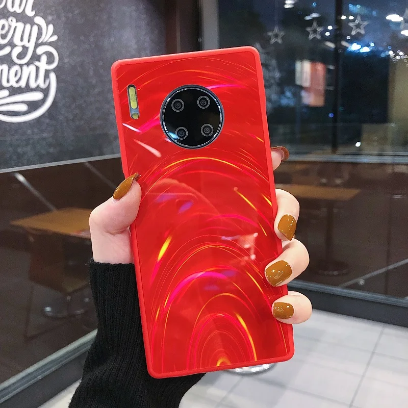 Радужный зеркальный чехол для Huawei P40 Mate 20 30 P20 P30 Lite Pro P Smart Z Plus Y5 Y6 Y7 Y9 Prime 2019 Honor 8X 7C 8A