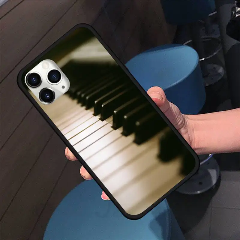 

Piano music Phone Case For iphone 5S 6S 7 8 11 12 XR XS SE Plus Pro ProMax Cover Fundas Coque