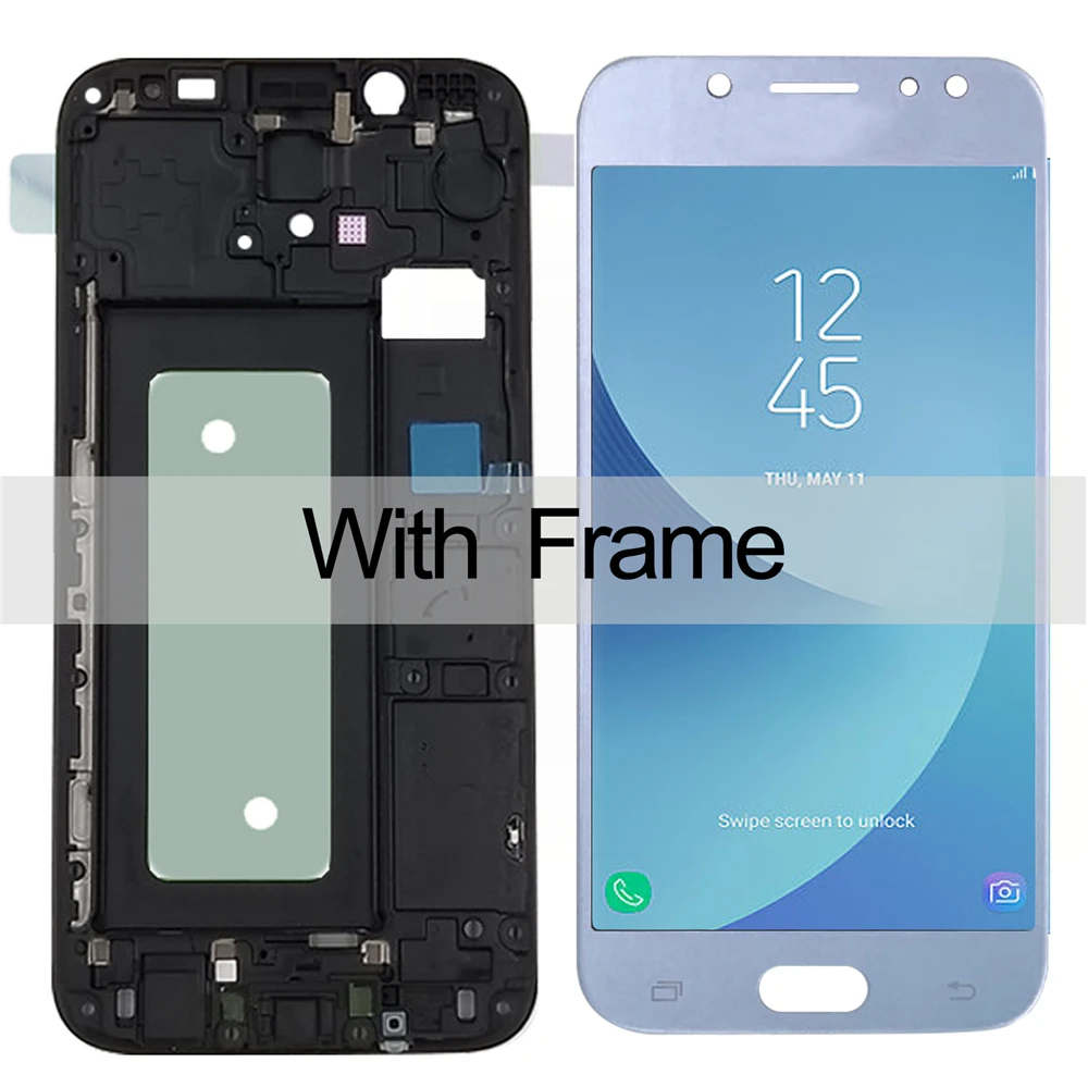 J530 ЖК-дисплей для Samsung Galaxy J5 Pro J530 J530F J530FN SM-J530F/M/DS сенсорный экран дигитайзер сборка Замена Рамки