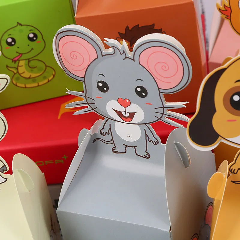 12 шт мультфильм милый ребенок душ конфеты коробка бумажная Подарочная сумка
