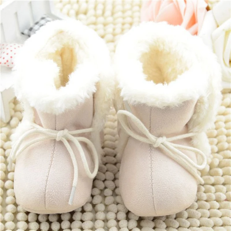 

Baby Girl Winter Thicker Boot Newborn Toddler Kids Walking Snow Warm Shoes 1