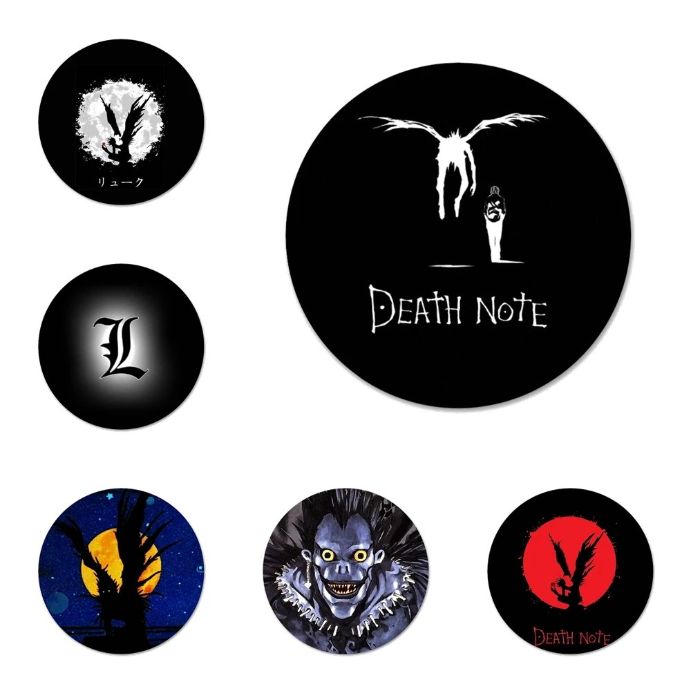 58mm Anime Manga Death Note Ryuk Brooch Pin Cosplay Badge Accessories For Clothes Backpack Decoration Gift