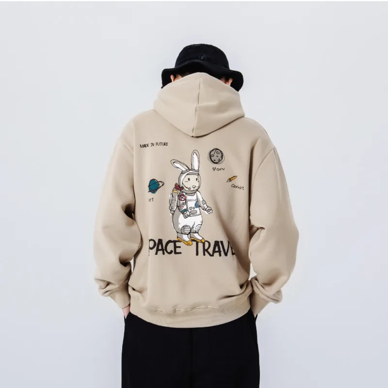 

Japanese Streetwear Men Hooides Men's Thick Winter Printed Sweatshirts Women Hoody Pullover Harajuku Couple Clothing
