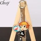 Акриловый брелок для ключей с фигурками персонажей аниме манжет хайку чавейро Хината Shouyou Kageyama Tobio Kozume Kenma, подвеска для автомобиля, подарки для фанатов