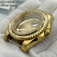 submariner mens watches cases golden 40mm 316l stainless steel sapphire glass nh35 nh36 28 5mm dial movement accessory parts