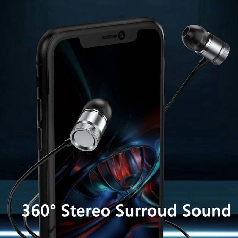 Роскошные наушники Hifi с тяжелыми басами металлические музыкальные стерео