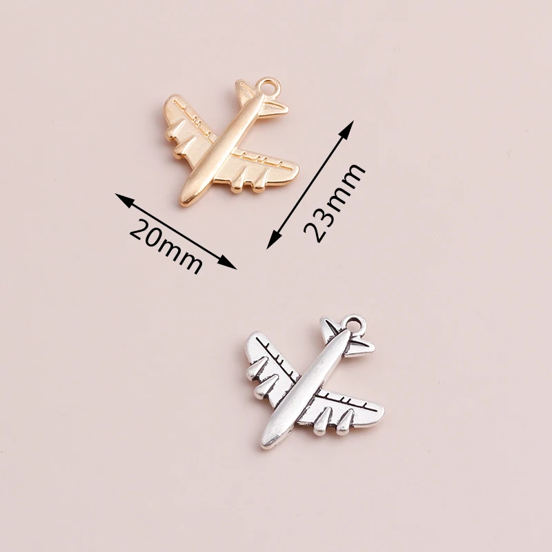 Подвески из сплава в виде самолета 20 шт. подвески для браслетов и ожерелий