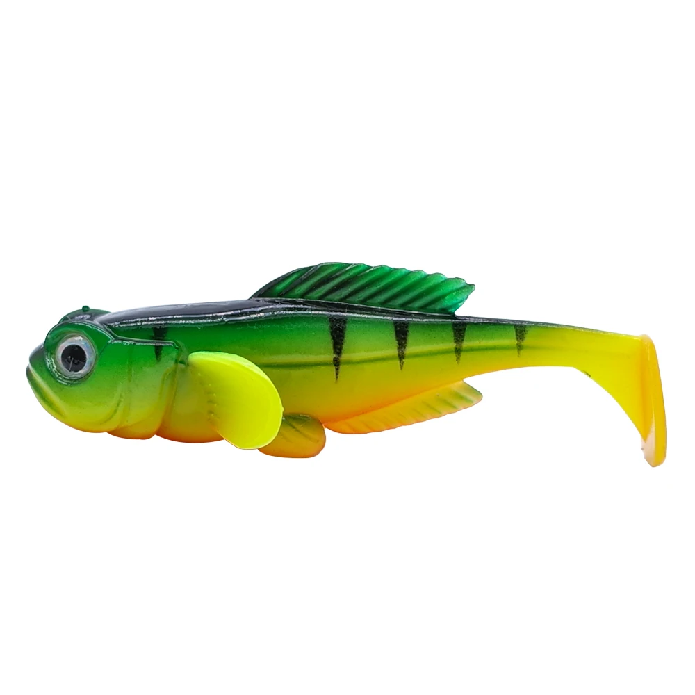 5pcs/Pack Goby Paddle Soft Bait  80mm 9.5g  New Swimbait Ultra Realistic Design Fish Lure Finest Detailed Softbait Fishing Lure